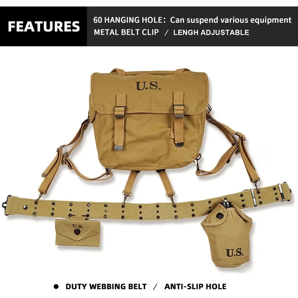 WW2 US Army M36 Pistol Battle Tactical Military Hunting Belt‎ 2